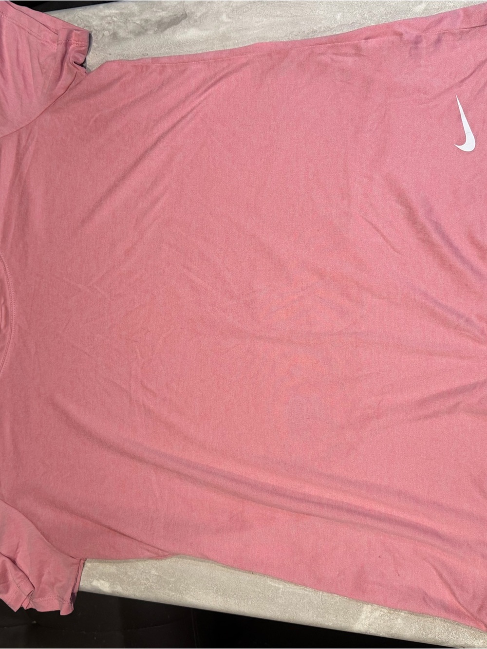 Nike Pink Short Sleeve Tee with White Swoosh